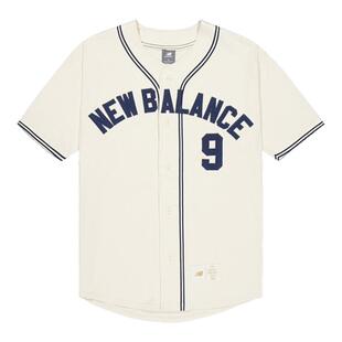 New Balance NB 男款女款运动休闲棒球服短袖T恤半袖开衫MT41512