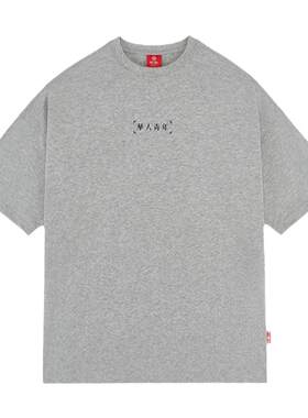 华人青年logo基础短袖男女纯棉t