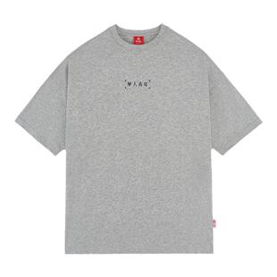 华人青年基础短袖t恤男女纯棉纯色宽松国潮情侣圆领潮牌半袖夏季