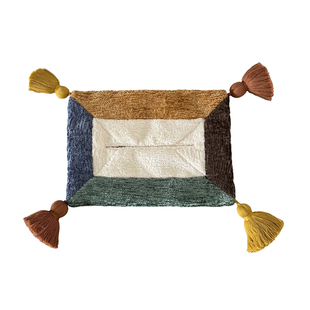 SilentWind寂风手作流苏撞色布艺拼接纸巾套家居茶创意纸巾收纳袋