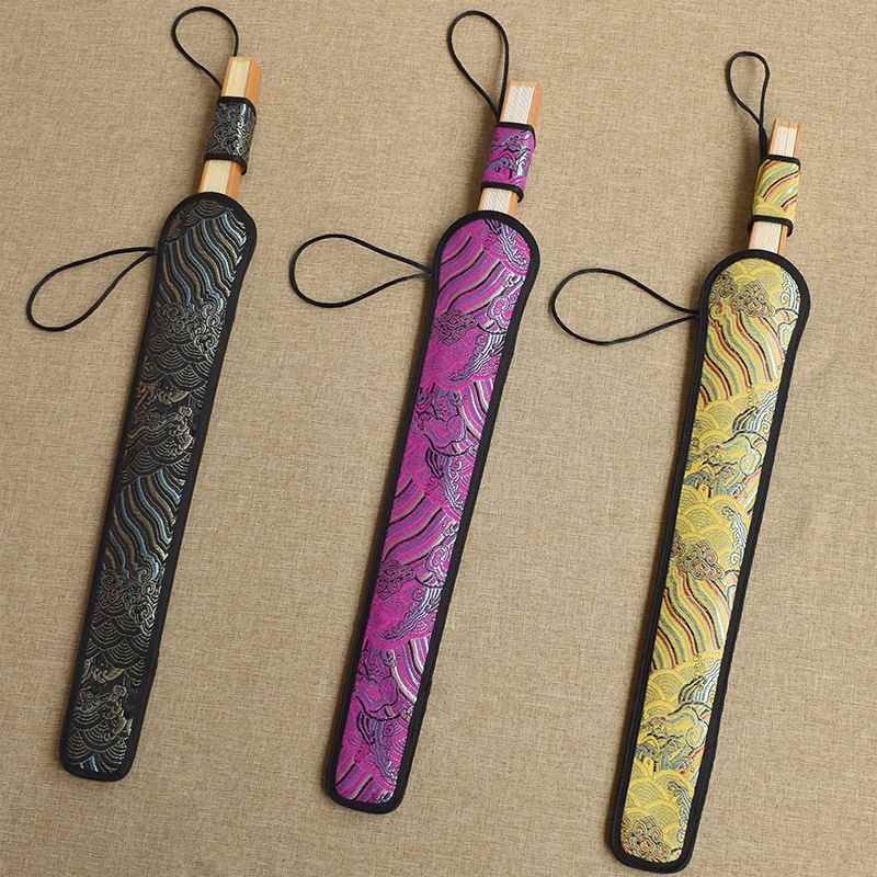 包边7-10寸纯锦缎套手工宋扇扇锦套袋折扇丝绸袋子绸缎礼品袋扇