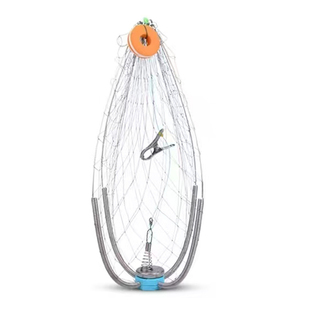 海钓小网眼捕螃蟹笼抓螃蟹笼自动收合钓螃蟹笼淡水钓龙虾笼捕螃蟹