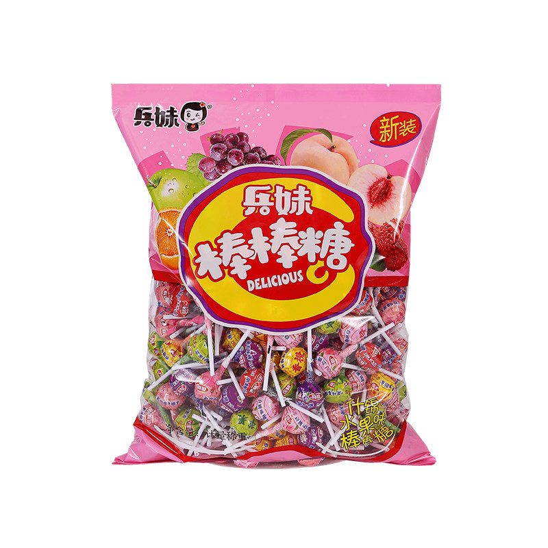 兵妹270支超大婚车棒棒糖网红