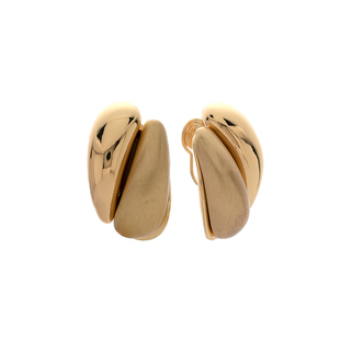 小众设计拼接几何耳环极简主义金属耳钉清冷感高街穿搭蚊香盘耳夹