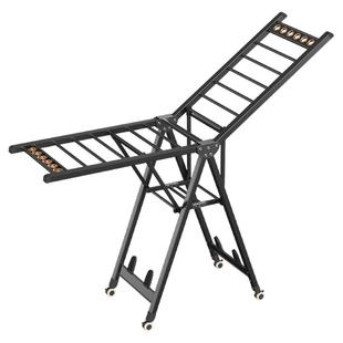 铝合金翼型晾衣架家用折叠婴幼儿宝宝凉衣服被子架室内阳台晒衣架