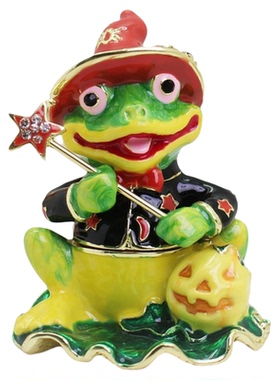 新款金属工艺品珐琅彩万圣魔法