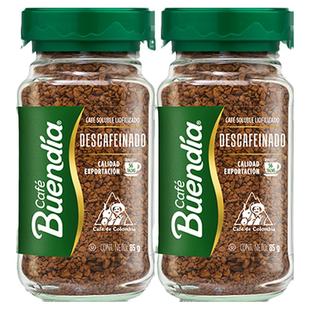 博恩低因冻干黑咖啡85g*2瓶装 阿拉比卡哥伦比亚进口Buendia速溶