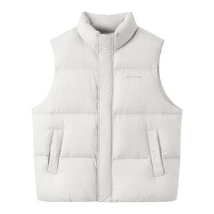 森马羽绒马甲男2024冬季新款男士防水防污防油蓄热背心鸭绒马甲潮