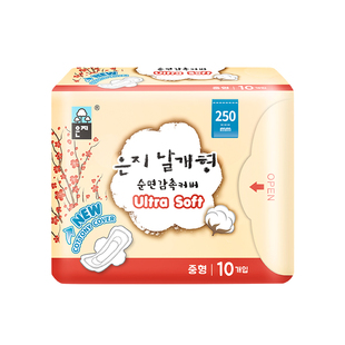 恩芝韩国进口日用卫生巾250mm 12片    新旧包装随机发