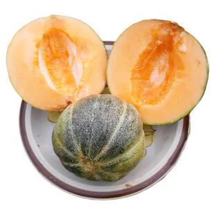 绿翡翠宝石小甜瓜种子鲜嫩多汁高产超甜传家宝春秋室内阳台盆栽