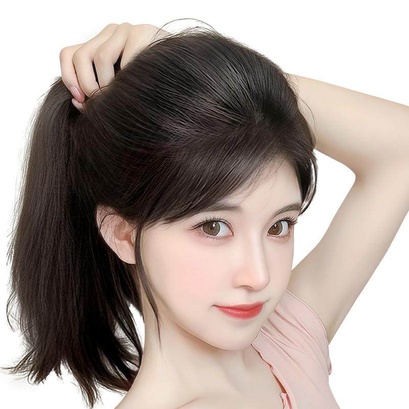 【可以往后梳的假发片】轻薄透气