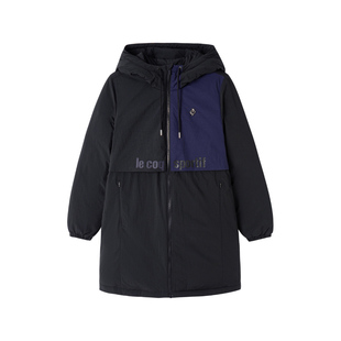 乐卡克法国公鸡秋冬女子中长款保暖时尚弹力宽松羽绒服外套