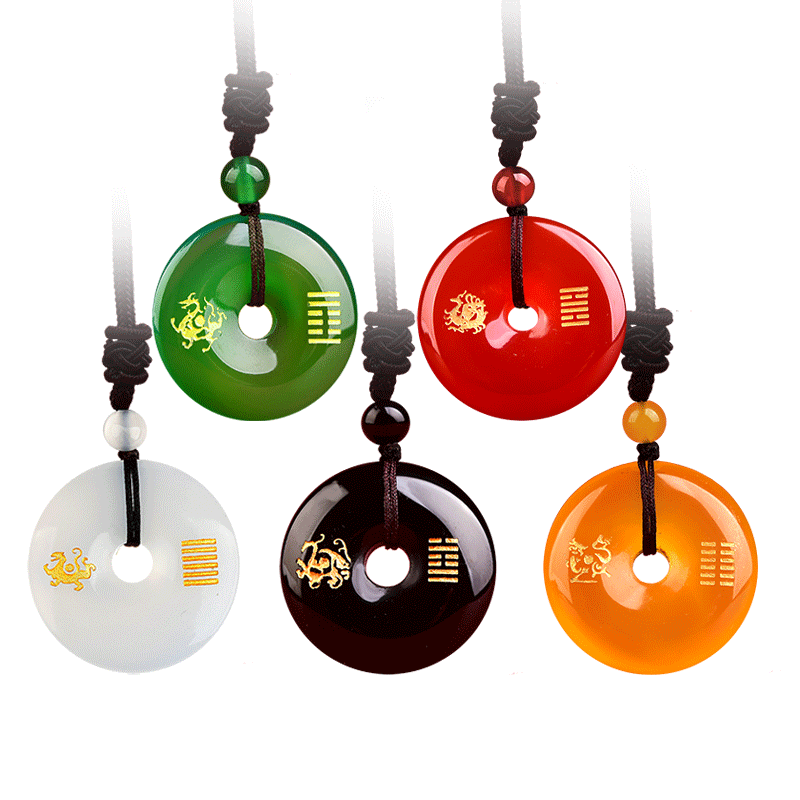 五行缺补金木水火土玛瑙吊坠玄武