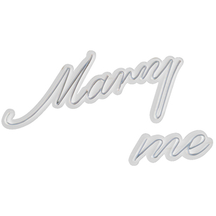 定制求婚灯marryme表白婚礼发光字派对布置生日快乐led霓虹灯牌