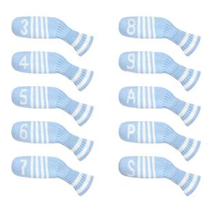 高尔夫球杆套铁杆保护套防尘防磨损球杆保护套数字号码牌方便识别