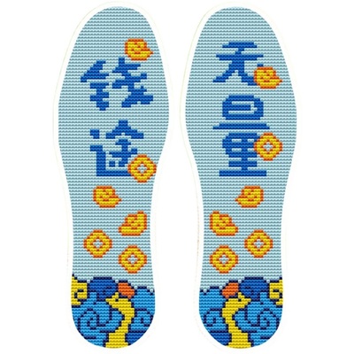 纤秀缘否新款十字绣鞋垫