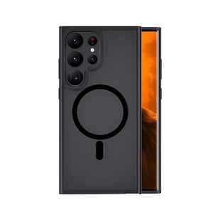 新款适用三星S25ultra磁吸手机壳Samsung磨砂S26+保护套防摔s24高级s23专用A56全包边22透明Plus外壳气囊硅胶