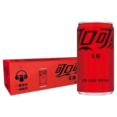 可口可乐含汽饮料无糖mini