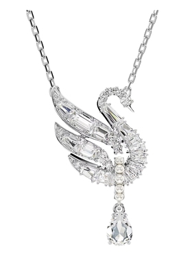 【新品】施华洛世奇Swan梨形切割优雅天鹅项链轻奢锁骨链送礼物