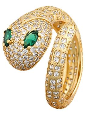 2025年灵蛇献瑞生肖蛇年戒指简约开口时尚小众ins风潮流通勤指环