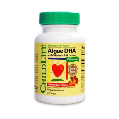ChildLife/童年时光 藻油DHA儿童软胶囊60粒 护眼脑婴幼儿专用