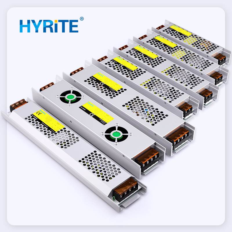 虹霸直销12V24V60W~400W线形灯带变压器led灯箱电源多重保护