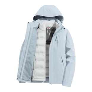 【品牌平替】冲锋衣三合一羽绒内胆户外防风防水女款外套登山服男