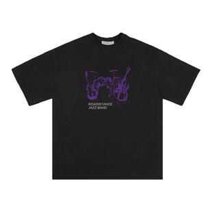 Roadistance 24S/S 爵士乐器印花 夏天松弛好看舒适的凉感短袖T恤