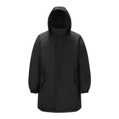 森马连帽外套三防中长款羽绒服男