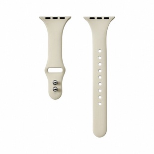 iserisewatch适用iWatchs10代表带苹果手表s11硅胶applewatch8运动女款SE夏天透气41mm45小蛮腰细Ultra男s6/7