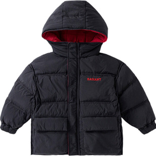 雅鹿双面穿2025新款儿童羽绒服男童女童小童大童宝宝加厚冬季外套