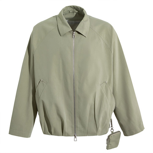 海上公路小包设计感夹克男士春季插肩袖大阔版松弛休闲通勤外套