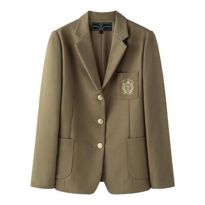 日系制服学院风秋季棕色西服