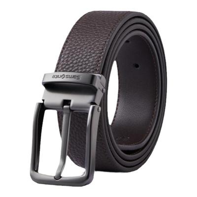 新秀丽男士休闲方形针扣皮带