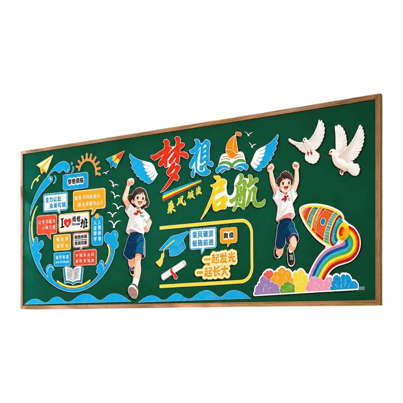 【全网热销】黑板报装饰墙贴
