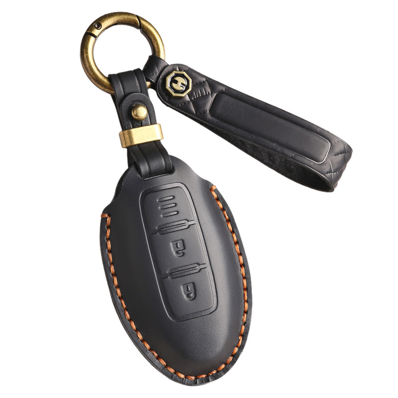 头层牛皮日产官方手工定制钥匙套