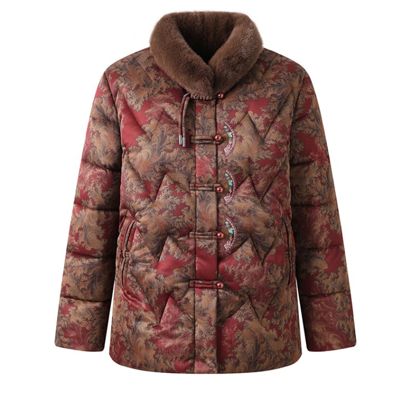 啄木鸟奶奶2025新款加绒保暖棉衣