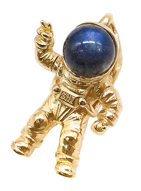 官方正版金太空人吊坠手工原创