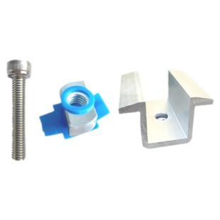 铝合金中压块边压块支架连接紧固件光伏配件太阳能电池板发电组件