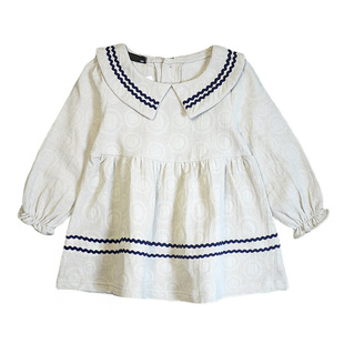 超软韩版春秋季款儿童装大中小女童宝宝洋气娃娃裙长袖连衣裙子