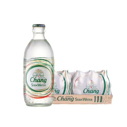 泰国象牌苏打水进口CHANG无糖碱性消暑解渴气泡水325mlX24瓶整箱
