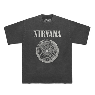 Nirvana短袖Kurt Cobain Sup Pop涅槃柯本西雅图摇滚水洗男女T恤