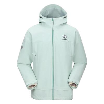 骆驼熊猫系列三合一冲锋衣女2026秋季新款户外防风外套男盐雾青