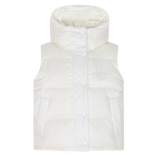 FORUYES官方店 冬季新款标语加厚保暖修身连帽马甲棉服背心潮外套