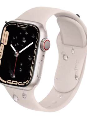 适用iWatch官方同款硅胶表带