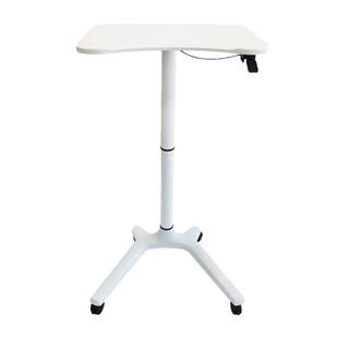 燕草居折叠气动电脑桌演讲桌站立式可升降工作台可移动床边沙发桌