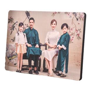 水晶相框摆台全家福高清12色打印摆台照片定制婴儿纪念集体高级感