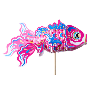 元宵花灯国风手工diy非遗玲珑鱼灯儿童制作手提灯笼幼儿园材料包