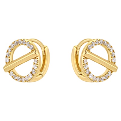 一撇一捺YPYN人造水晶耳钉女925银耳环2025年新品在逃公主耳饰