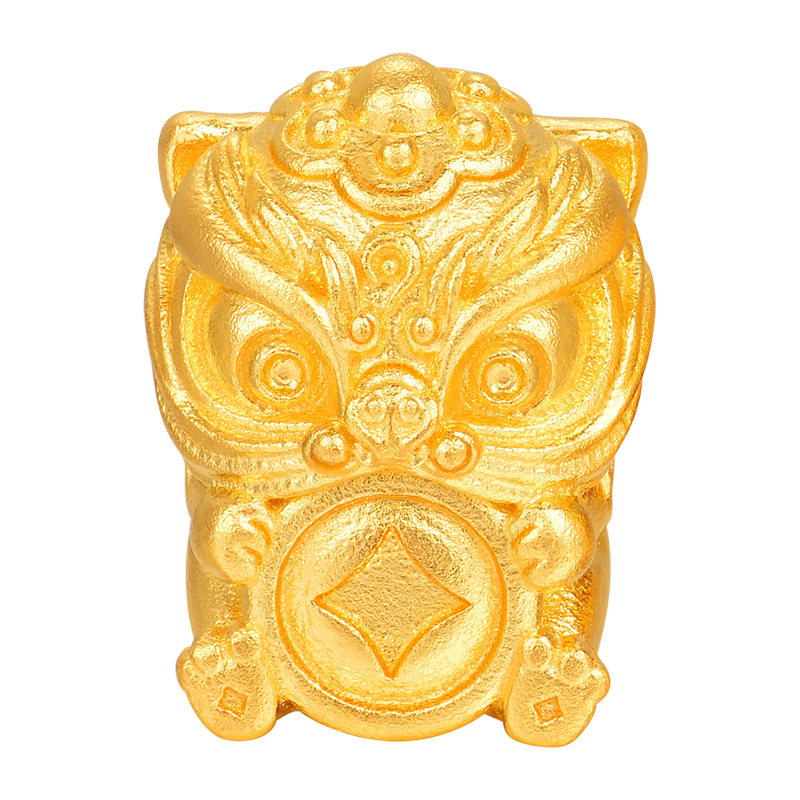 蜜金珠宝 黄金吊坠足金古法文玩系列小貔貅串珠HGG1957